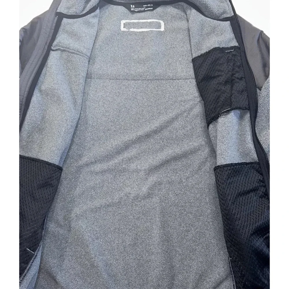 Boys Under Armour ColdGear Storm Full-Zip Jacket Sz YLG Zip Pockets Large Fleece